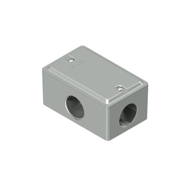 Caja rect.c/tapa uso int.rosca 3/4